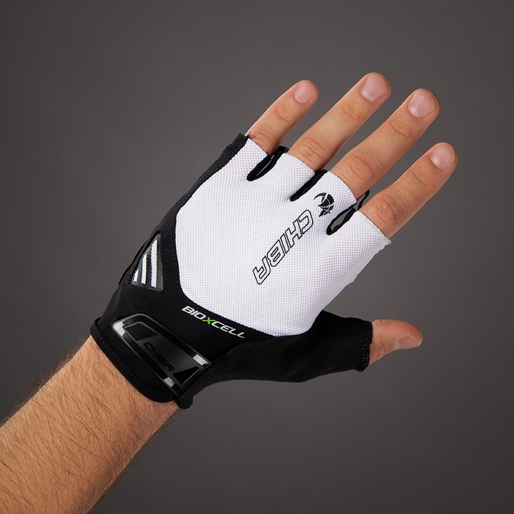 CHIBA BioXCell Air - Radhandschuhe kurz, weiß, XXL, BioXCell Gelpolsterung