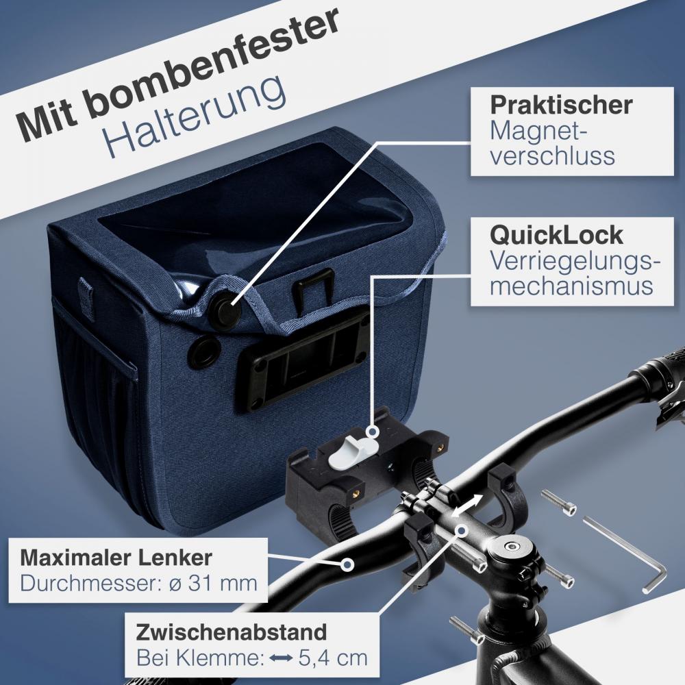 Valkental Lenkertasche Robuste Front Pack dunkelblau