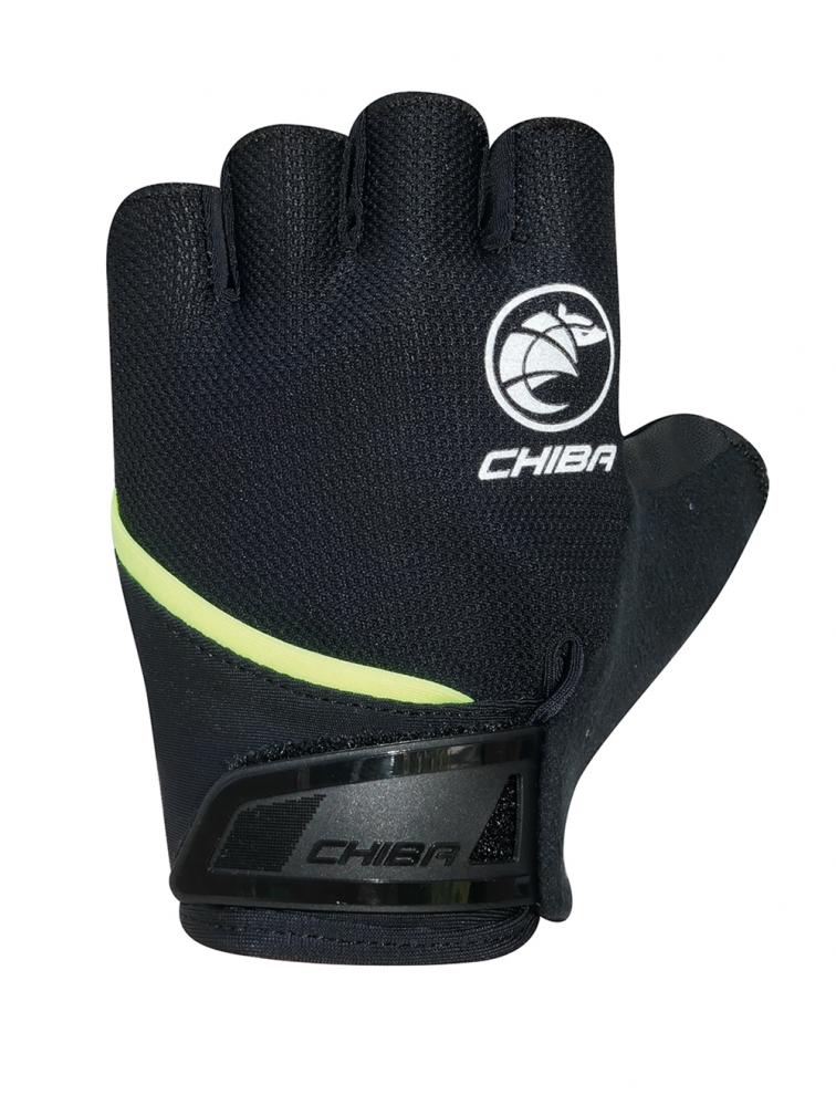 CHIBA Youth - Radhandschuhe XS/S schwarz, atmungsaktiv & gepolstert