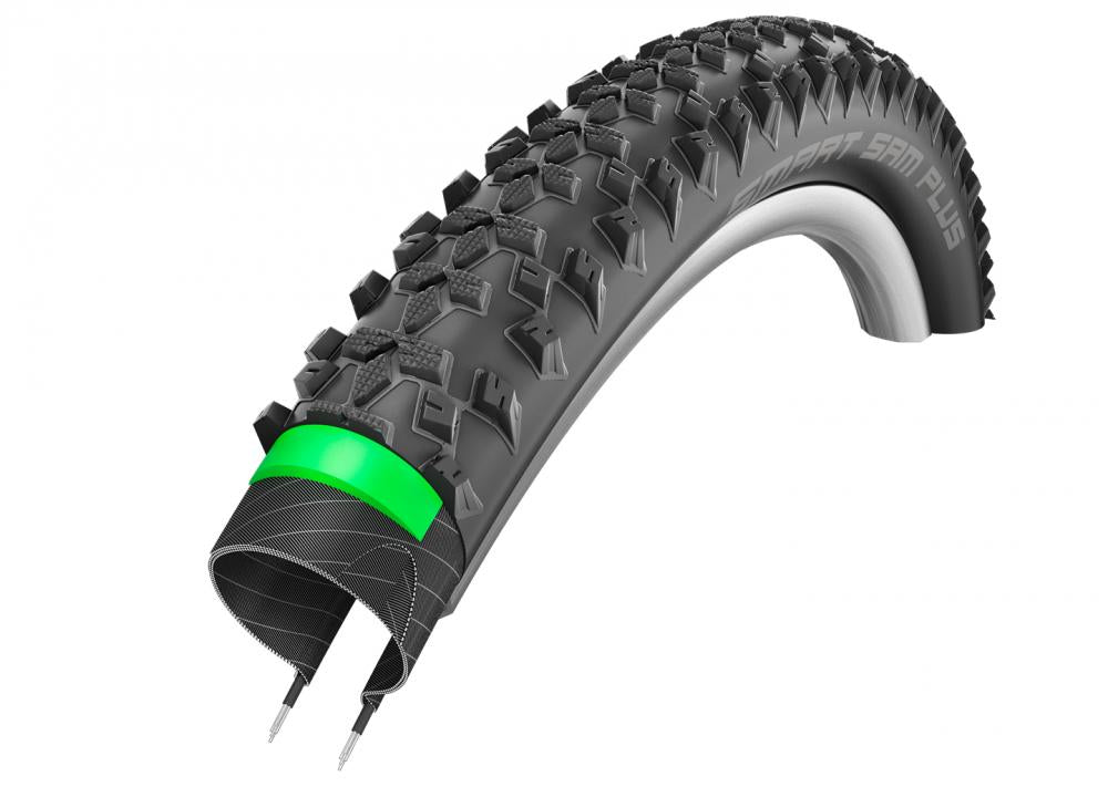 2x Schwalbe Drahtreifen SMART SAM PLUS 26x2.25 + 2x AV13 lose