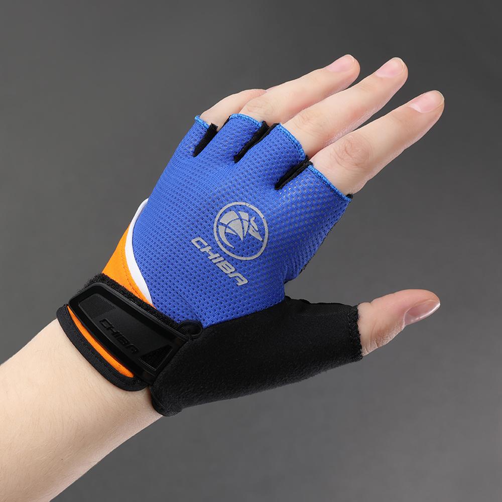 CHIBA Youth - Radhandschuhe XS royal, atmungsaktiv mit leichter Polsterung