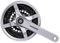 SHIMANO TOURNEY FC-TY501 Kurbelgarnitur silber, 6/7/8-fach, 42-34-24 Zähne, 175mm.