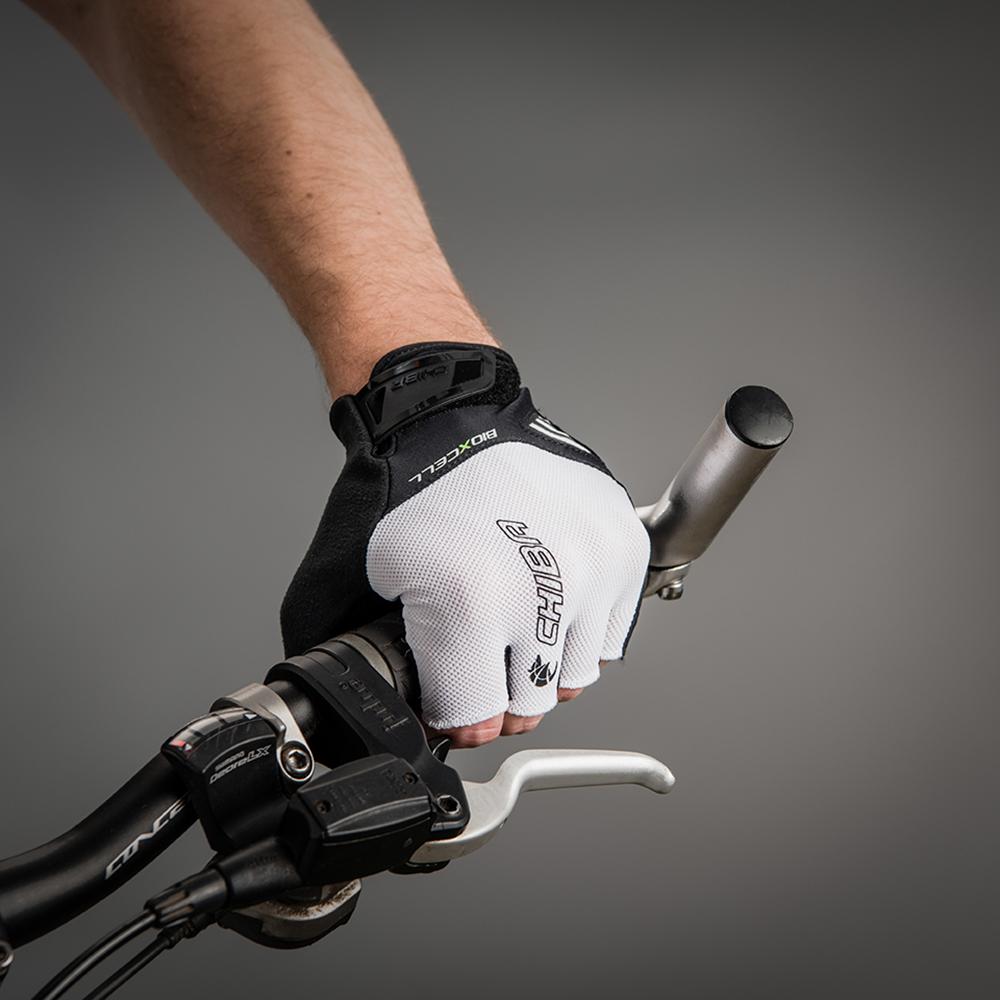 CHIBA BioXCell Air - Radhandschuhe kurz, weiß, XXL, BioXCell Gelpolsterung