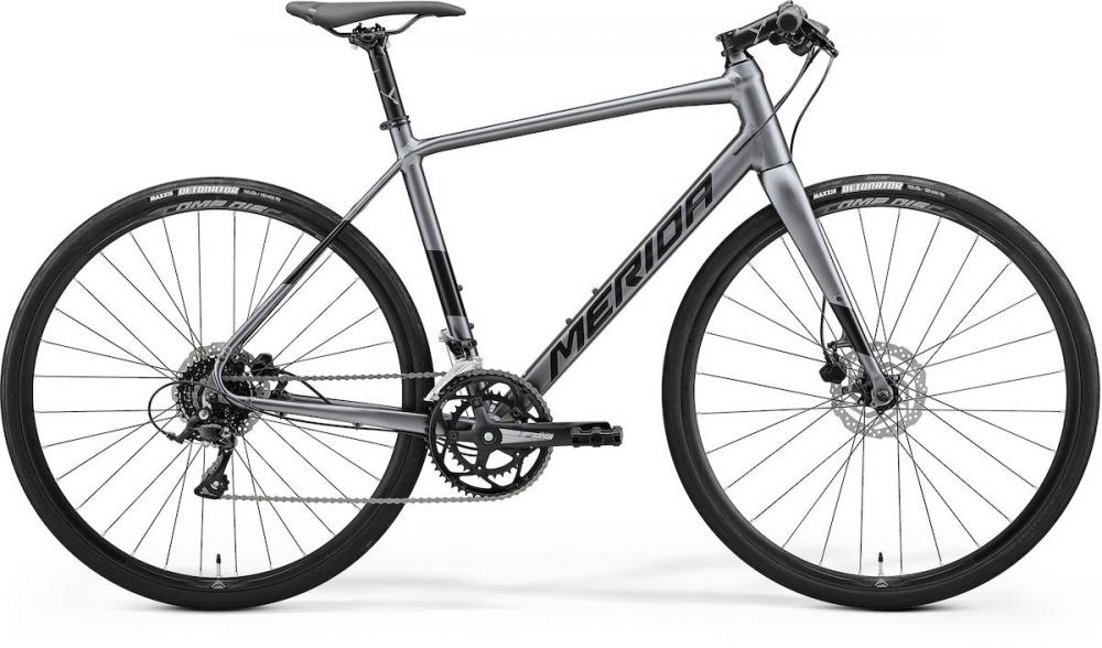 Merida SPEEDER 200 HP4 silber/schwarz L (56) Silber/Schwarz - sportives Fitness-Bike für Alltag & Training