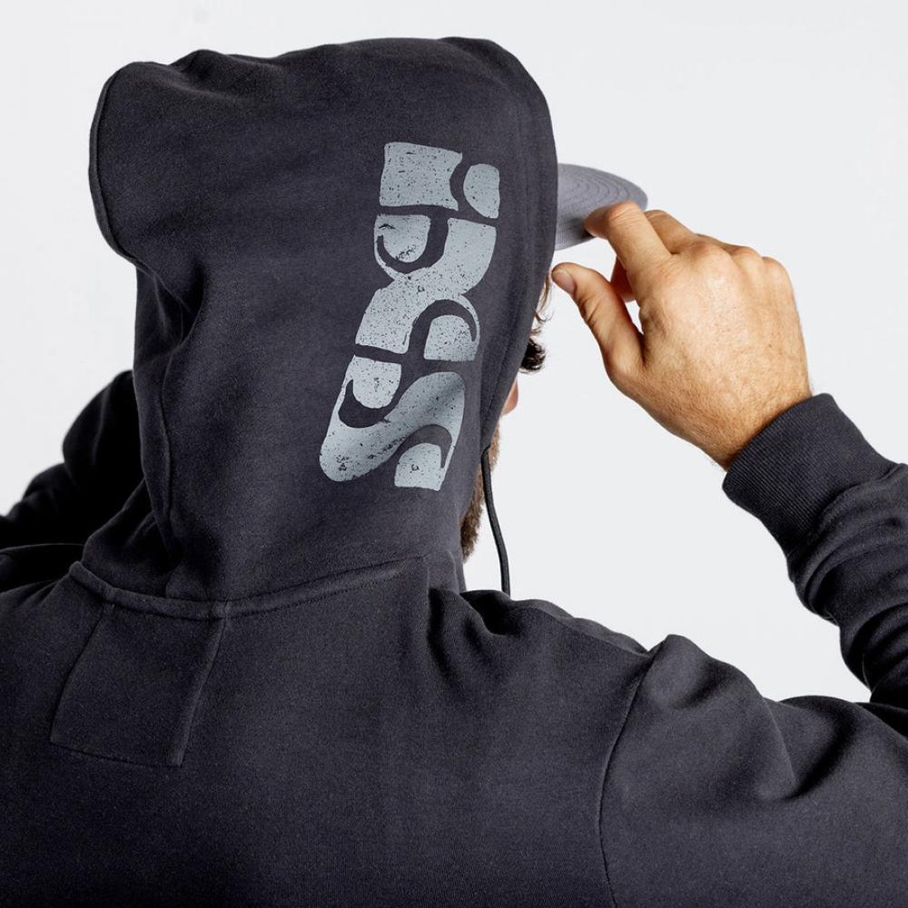 IXS Sports Division iXS Brand organic 2.0 hoodie L black - bequemer Bio-Kapuzenpullover