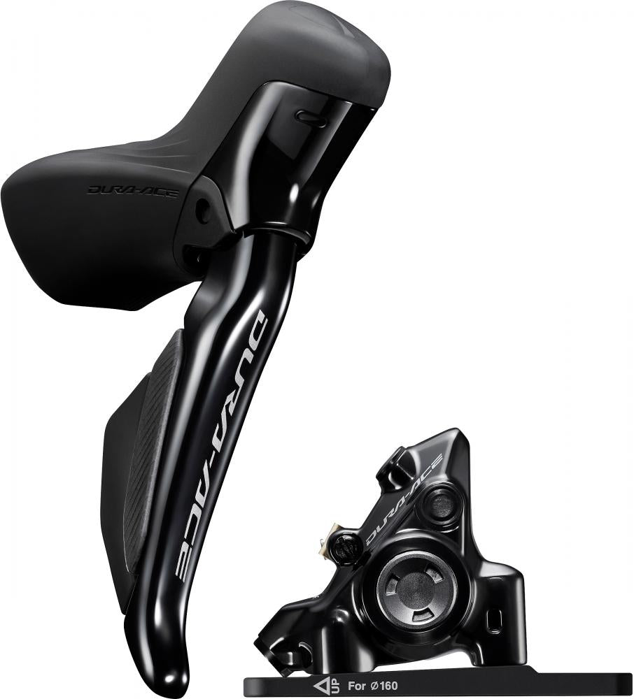 Shimano Dura-Ace Di2 Disc Brake STI Set links vorne 12-fach Wireless Flat Mount schwarz - ST-R9270-L - BR-R9270 - 1000 Millimeter