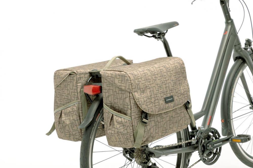 New Looxs Doppelpacktasche Mondi Joy Double RT 2x 19,5 Liter Ivy Walnut - viel Stauraum für Alltag & Tour