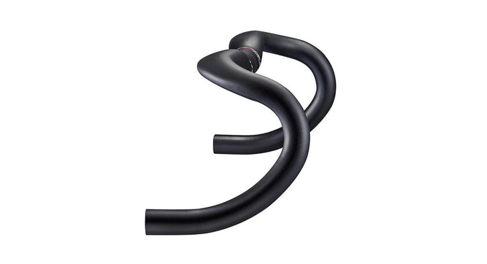 Ritchey Comp ErgoMax Drop Lenker 31,8 mm, 46 cm Breite, 128 mm Drop, 73 mm Reach, 10 mm Rise, 4° Backsweep, 12° Flare, BB Schwarz