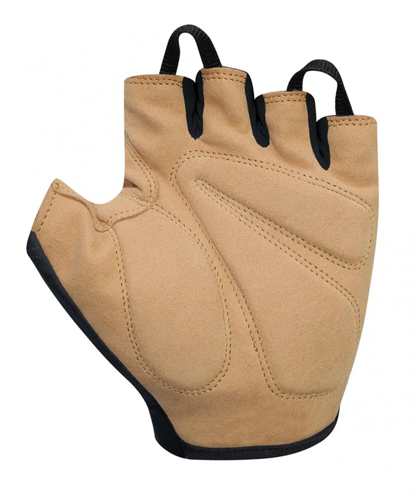 CHIBA ECO Glove Pro - Radhandschuhe kurz, recycelt, gepolstert, schwarz, S