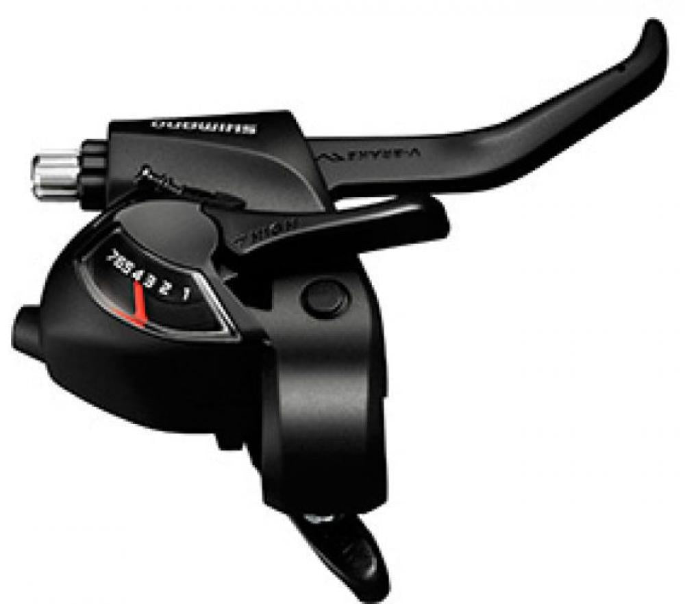 SHIMANO Schalt-/Bremshebel ST-EF41 7-fach Rechts 2 Finger - 7-fach, Schwarz