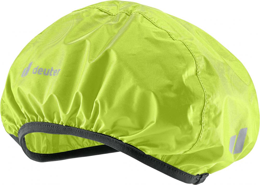 Deuter Helmet Helmüberzug M Neon - Wasserdichter Regenschutz mit Reflektoren für Fahrradhelme