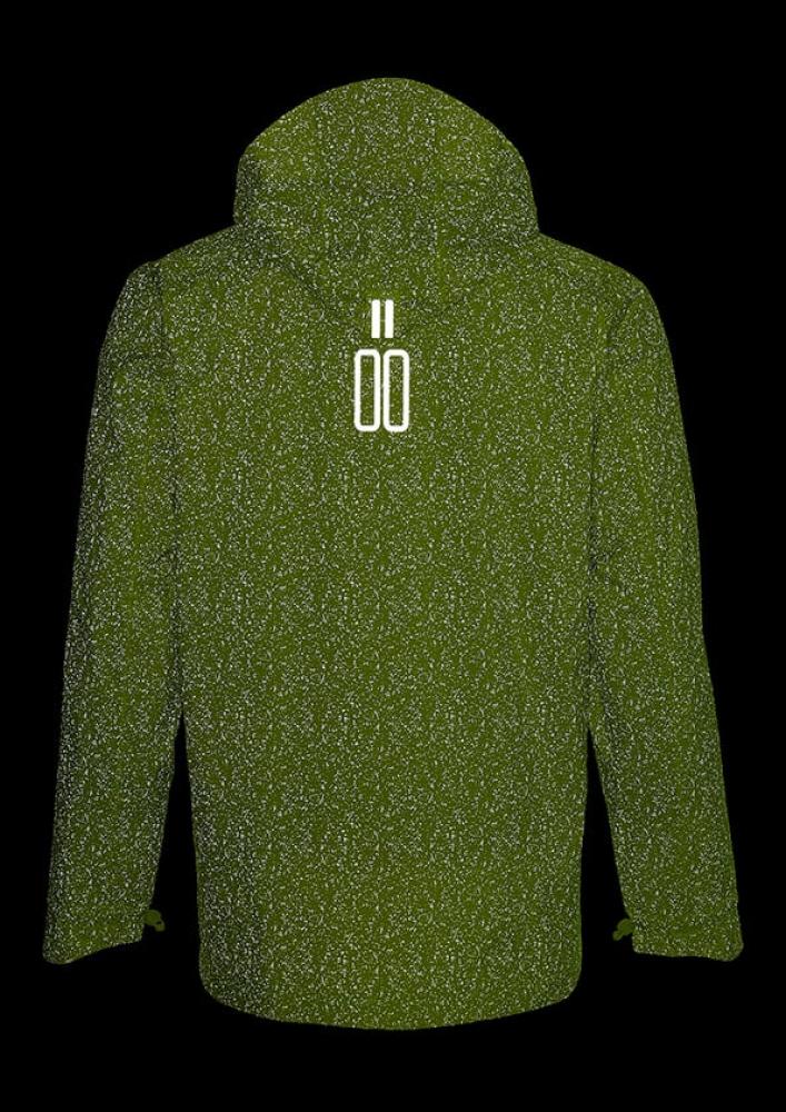 Basil Skane HiVis Herren Regenjacke neongelb XXL - 360° reflektierend, wasserdicht & atmungsaktiv (10.000 WP/MVP), Bionic Finish® Eco, ergonomischer Schnitt & helmtaugliche Kapuze