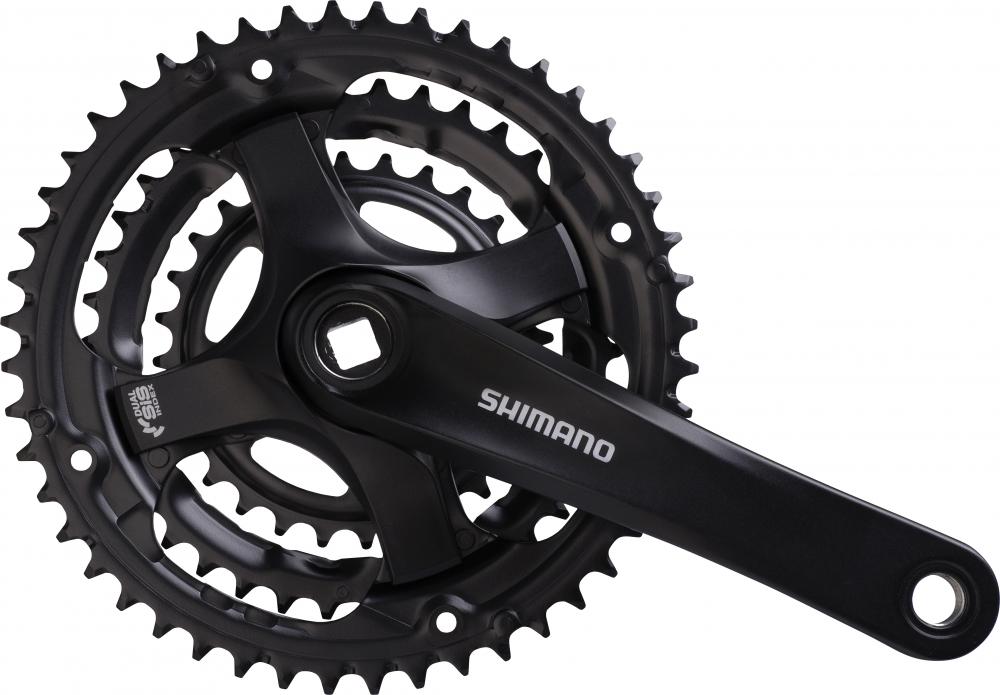 SHIMANO Kurbelgarnitur TOURNEY FC-TY501 - 6-fach, 7-fach, 8-fach, 175 mm, 48-38, 28 Zähne