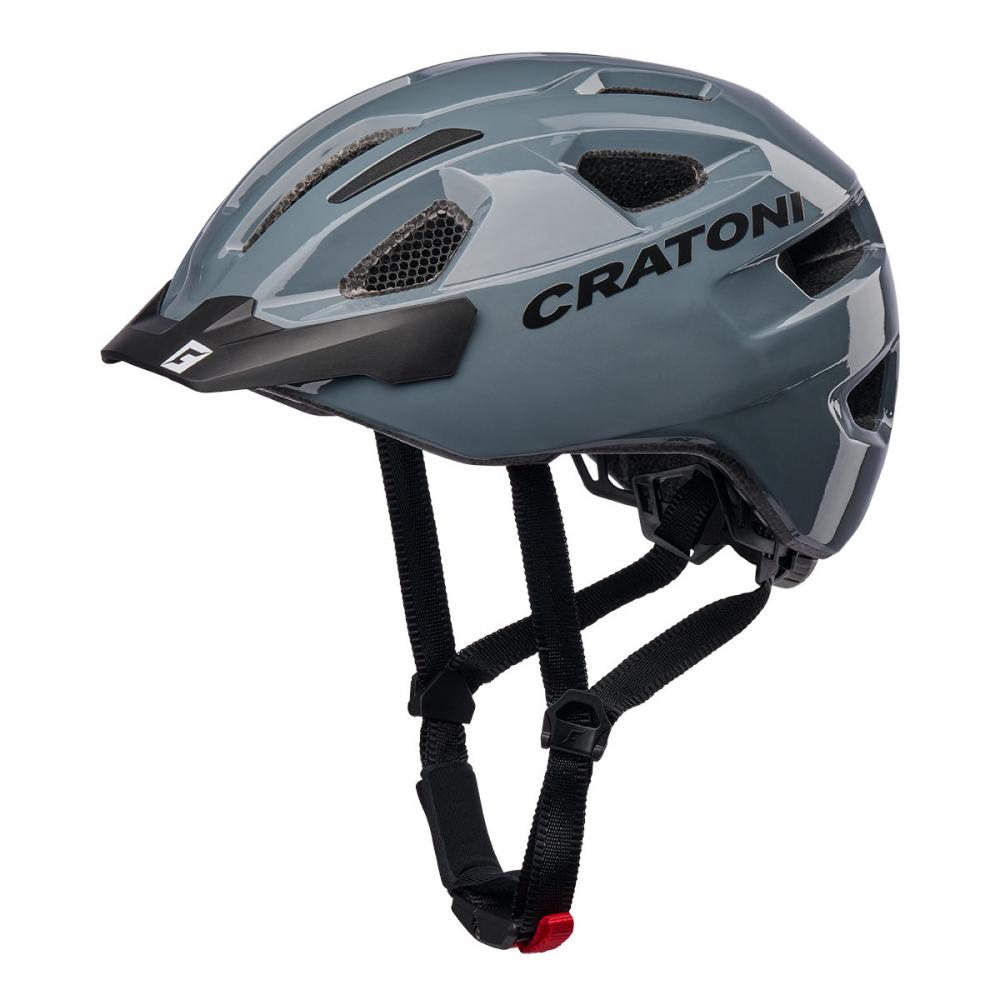 Cratoni Fahrradhelm C-Swift grey glossy Größe UNI 53 bis 59cm