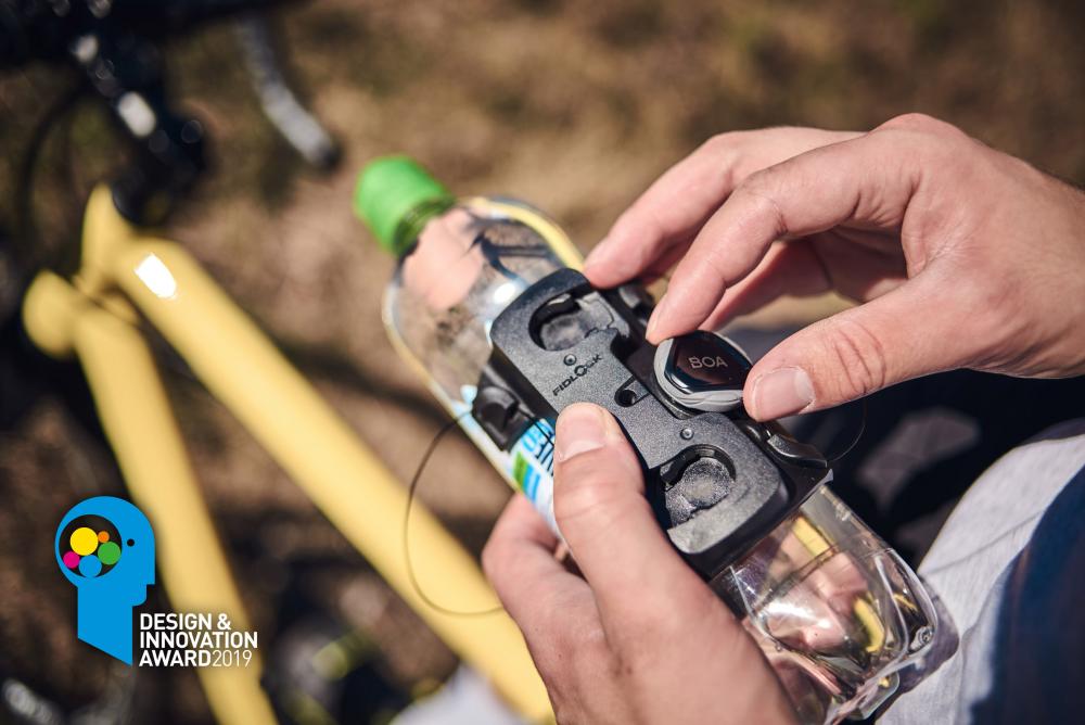 Fidlock TWIST Uni Connector + Bike Base universeller Flaschenhalter mit BOA® Fit System für Flaschen bis 80 mm Durchmesser, inklusive magnet-mechanischer Halterung