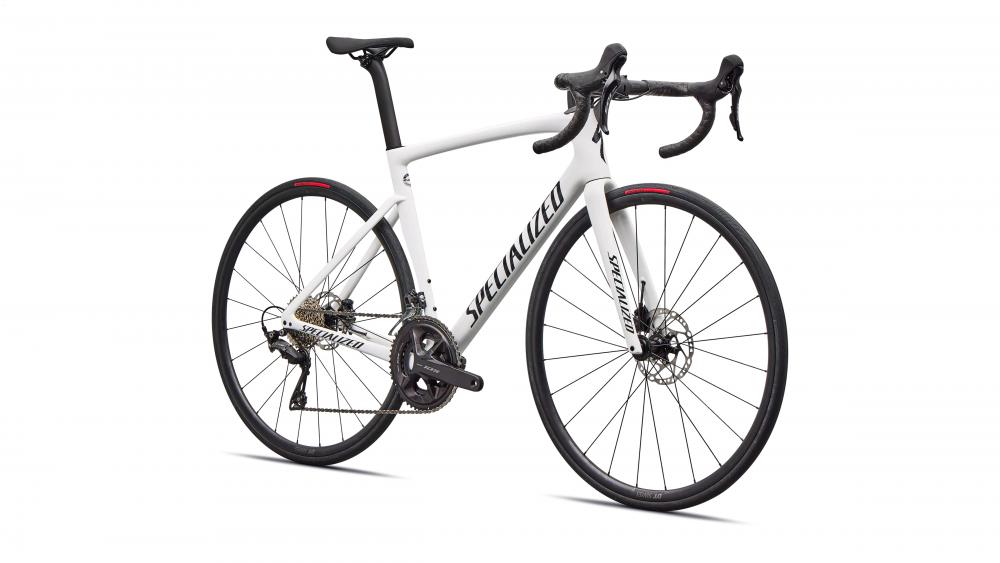 Specialized Tarmac SL7 Sport Rennrad - Größe 56, White Metallic Deep Lake, FACT 9r Carbon, Shimano 105, DT Swiss R470