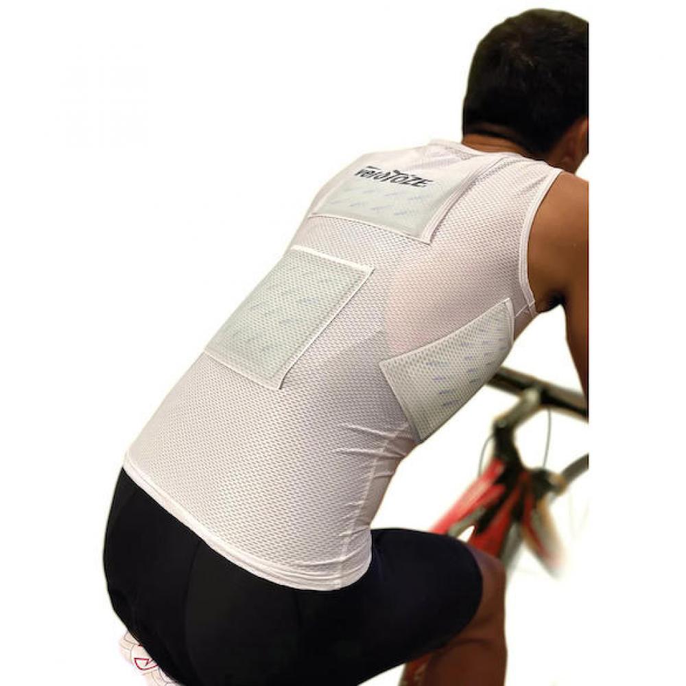 VeloToze Kühlweste XS Weiß - maximale Kühlung für intensives Radtraining