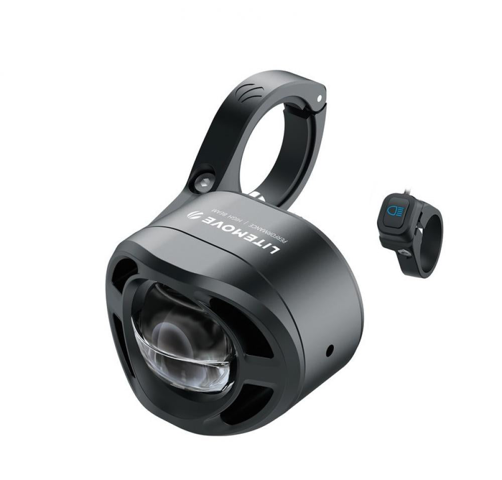 LITEMOVE Frontlicht mit Fernlicht AEW-230 Lenkerhalterung 230 - kompakter Hochleistungs-LED-Scheinwerfer