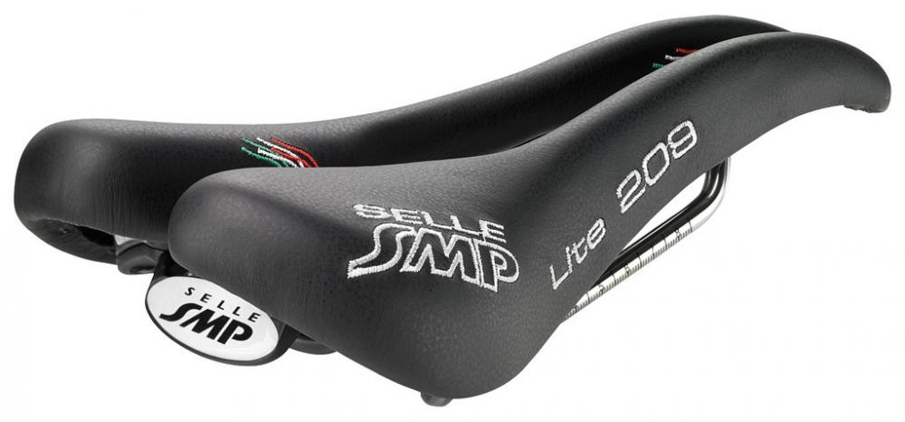 Schwarzer Selle SMP Lite 209 Herren Fahrradsattel 273x139mm