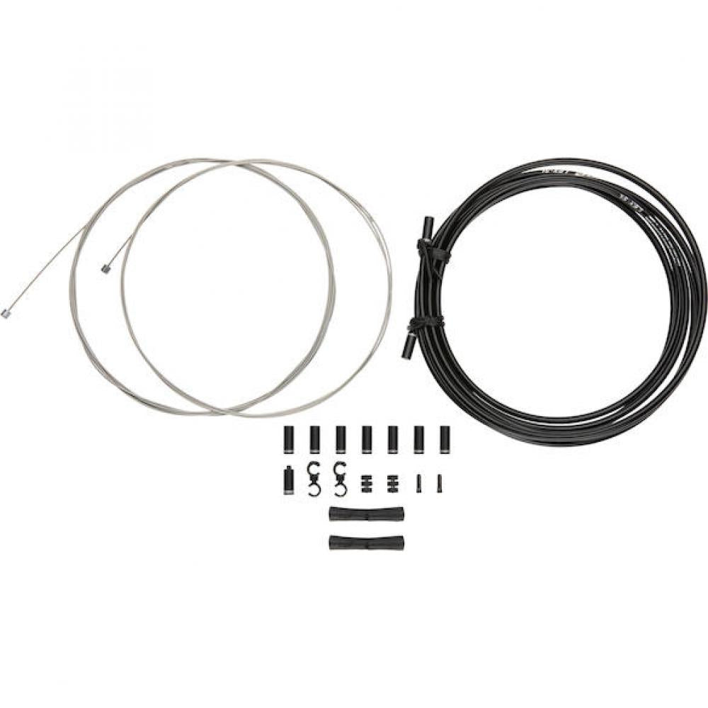 Jagwire Schaltzugset Road & Mountain Sport 2x Schwarz - präzise Schaltperformance