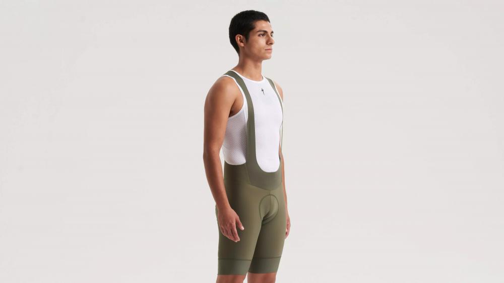 PRIME BIB SHORT MEN OAKGRN M - Premium Herren Radhose mit Trägern - Bibshort