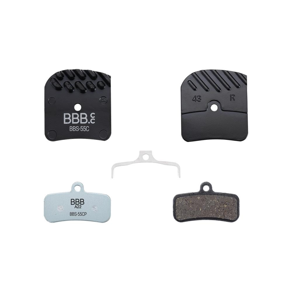 BBB Cycling Bremsbeläge DiscStop Coolfin, organic Größe Standard schwarz - starke Kühlung und Kontrolle