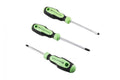 Birzman Schraubenzieher Set 3-teilig - Ergonomische Griffe, S2-Stahl, Grün/Schwarz