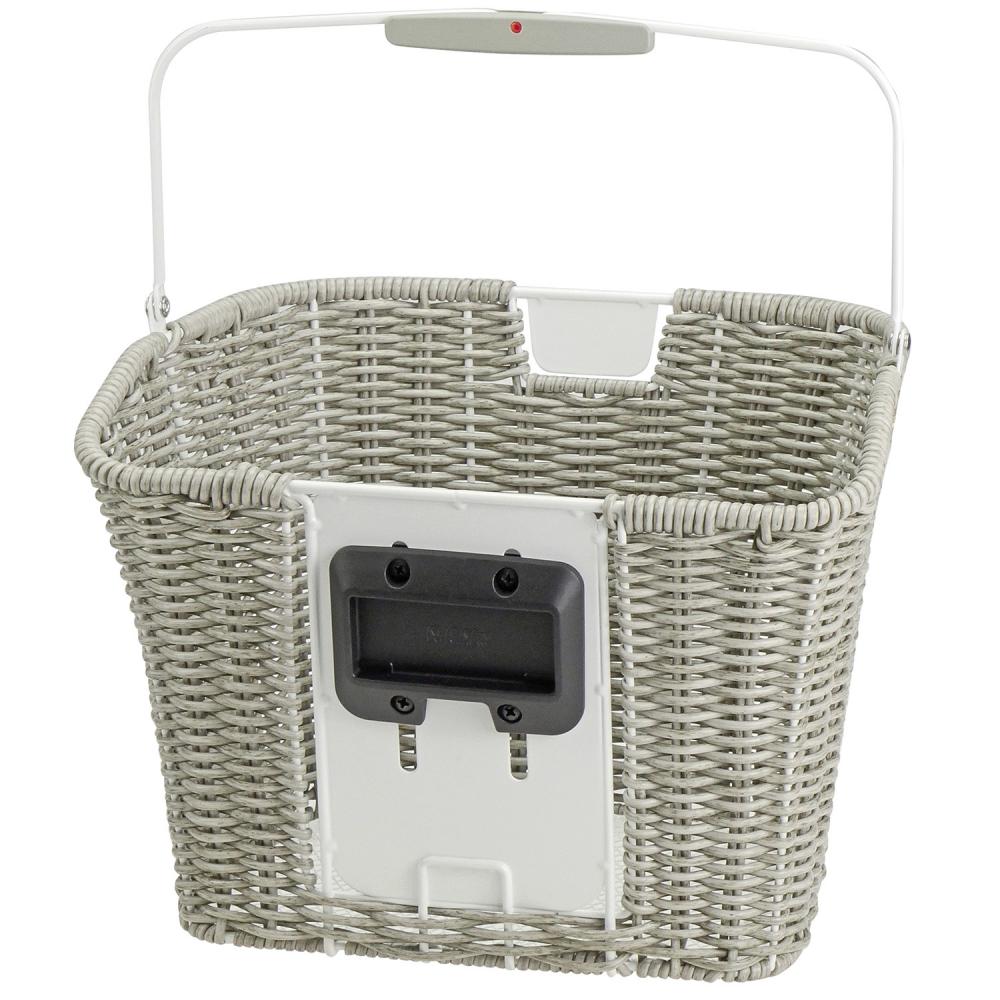 KLICKfix Fahrradkorb Structura Retrosteingrau 25x34x27 cm
