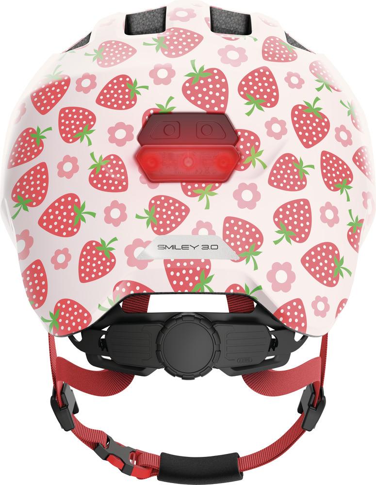 Abus Kinderhelm Smiley 3.0 LED rose strawberry S 45 bis 50cm