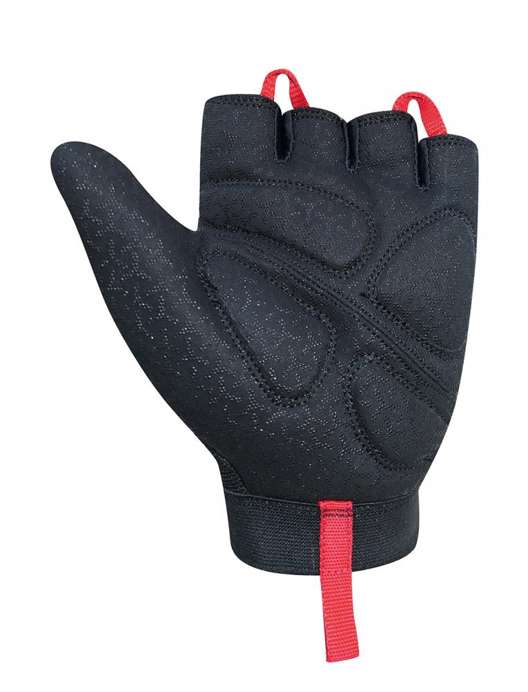 CHIBA Argon II - Radhandschuhe für Rollstuhlfahrende, Gelpolster, atmungsaktiv, schwarz, Gr. M