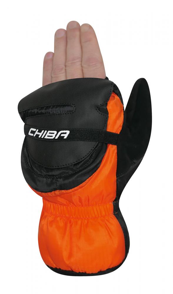 CHIBA Thermo Overflap - winddichte, warme Radhandschuhe XXL orange