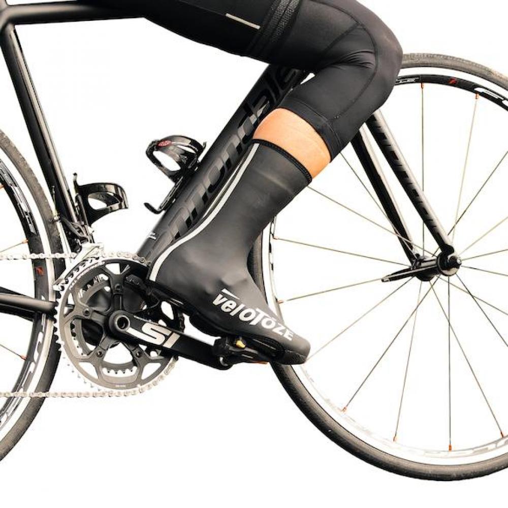 VeloToze Überschuh Neopren wasserdicht M schwarz - warmer Nässeschutz für Raßahrer