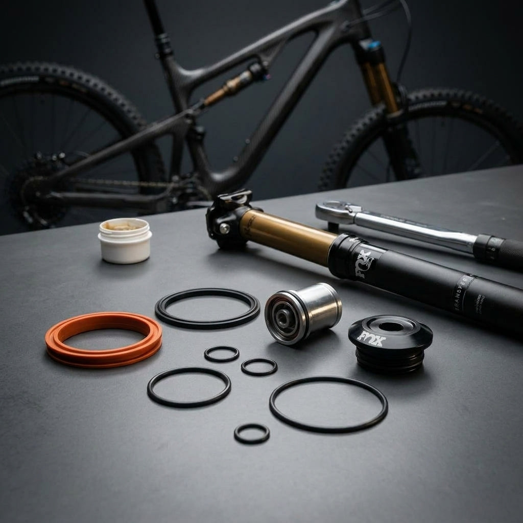 FOX Seal Kit 2025 Transfer Seatpost 30.9/31.6 Dichtungssatz. Komplettes Rebuild Kit für geschmeidige Sattelstützen-Funktion.