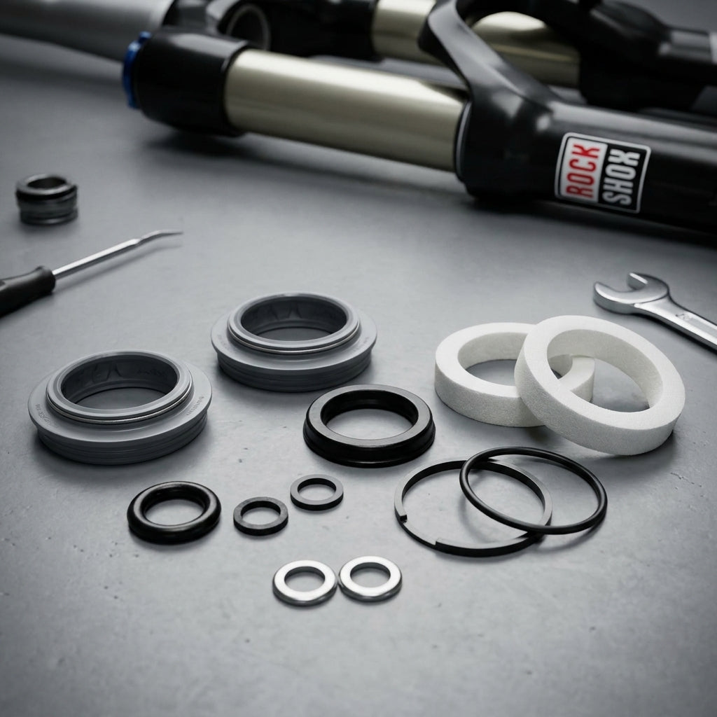 RockShox Federgabel Service-Kit Recon Silber Spirale für Mountainbike Wartung. Originalteile für optimale Performance.