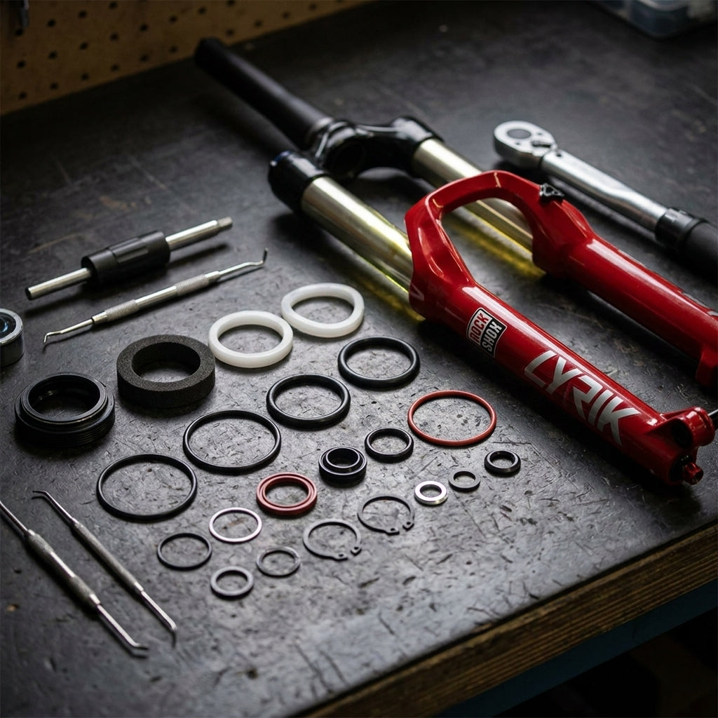 RockShox Federgabel Service-Kit A1 für Lyrik/Pike Boost SA. Original Wartungsset für Mountainbike Gabeln. 200h/1 Jahr Service.