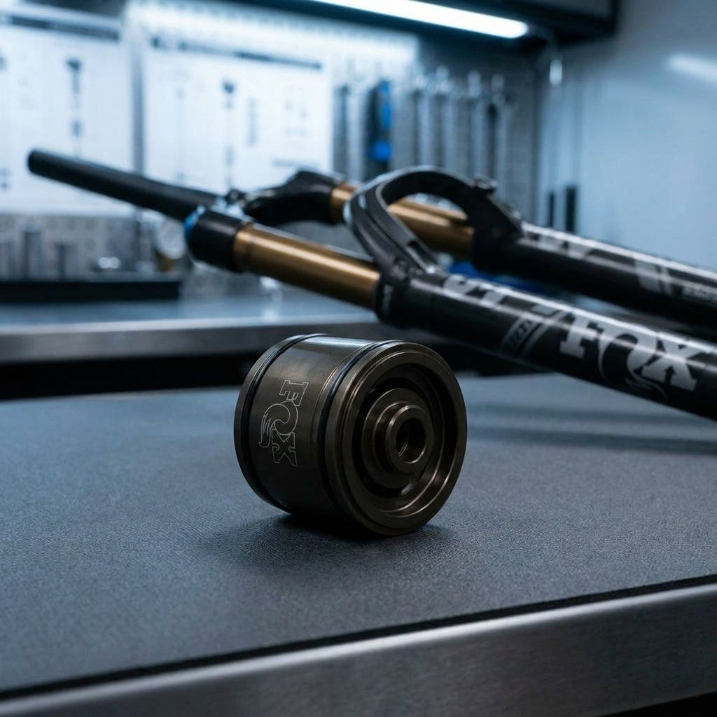 FOX Service Set Piston Assembly Floating Slotted Ø 1.026 für FOX Dämpfer Wartung. Präzise Fahrwerkskomponente zur Performance-Optimierung.
