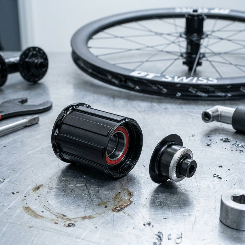 DT Swiss Freilaufkörper Umrüstkit für Shimano Micro Spline 12-fach. Upgrade 240/350 Naben. Präzise Fahrradkomponente.