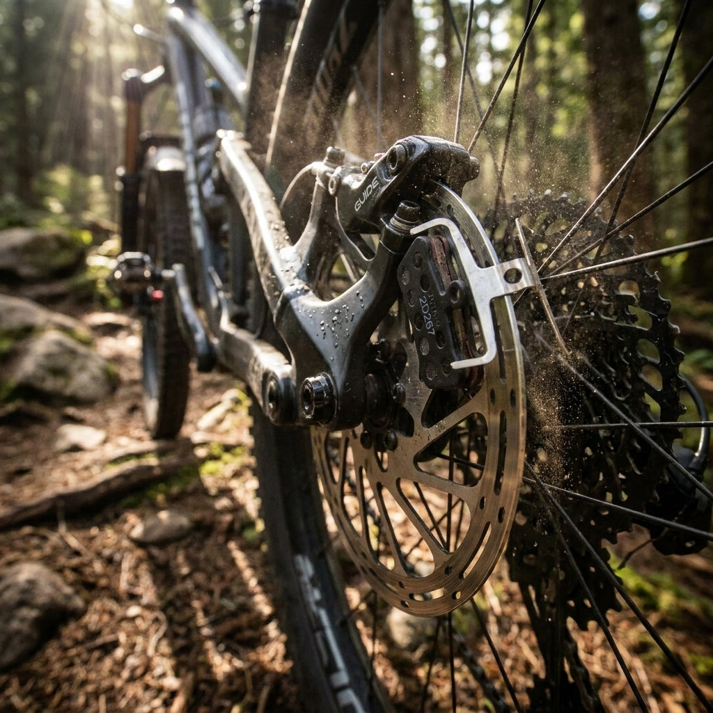 SRAM Scheibenbremsbeläge Trail/Guide organisch/Aluminium für Mountainbike. Leise, präzise Bremskraft auf Trail & Enduro Abfahrten.