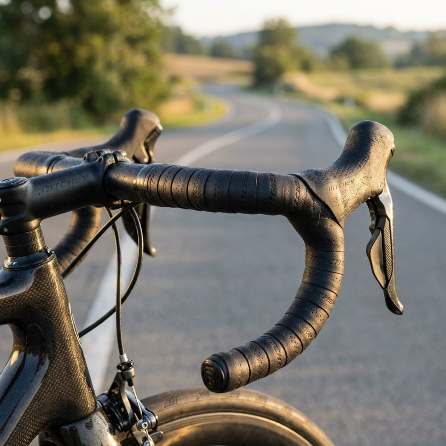 Ritchey WCS Pave Lenkerband schwarz. Gelgedämpft für höchsten Komfort auf Rennrad & Gravelbike. Perfekter Grip.