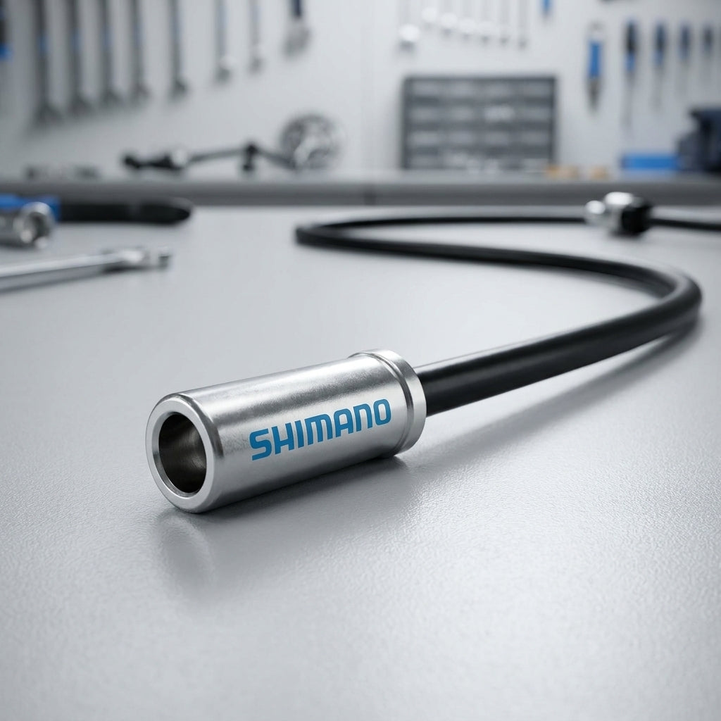 SHIMANO Endkappe Bremszugaußenhülle Stahl für saubere, langlebige Zugabschlüsse am Fahrrad.