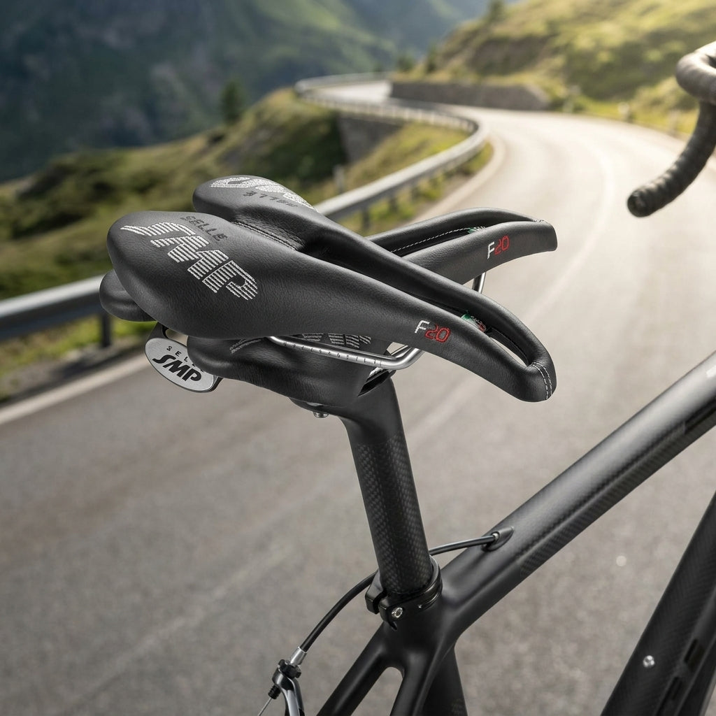 Selle SMP F20 Fahrradsattel schwarz. Ergonomischer Performance-Sattel für Rennrad und Mountainbike. Optimaler Komfort.