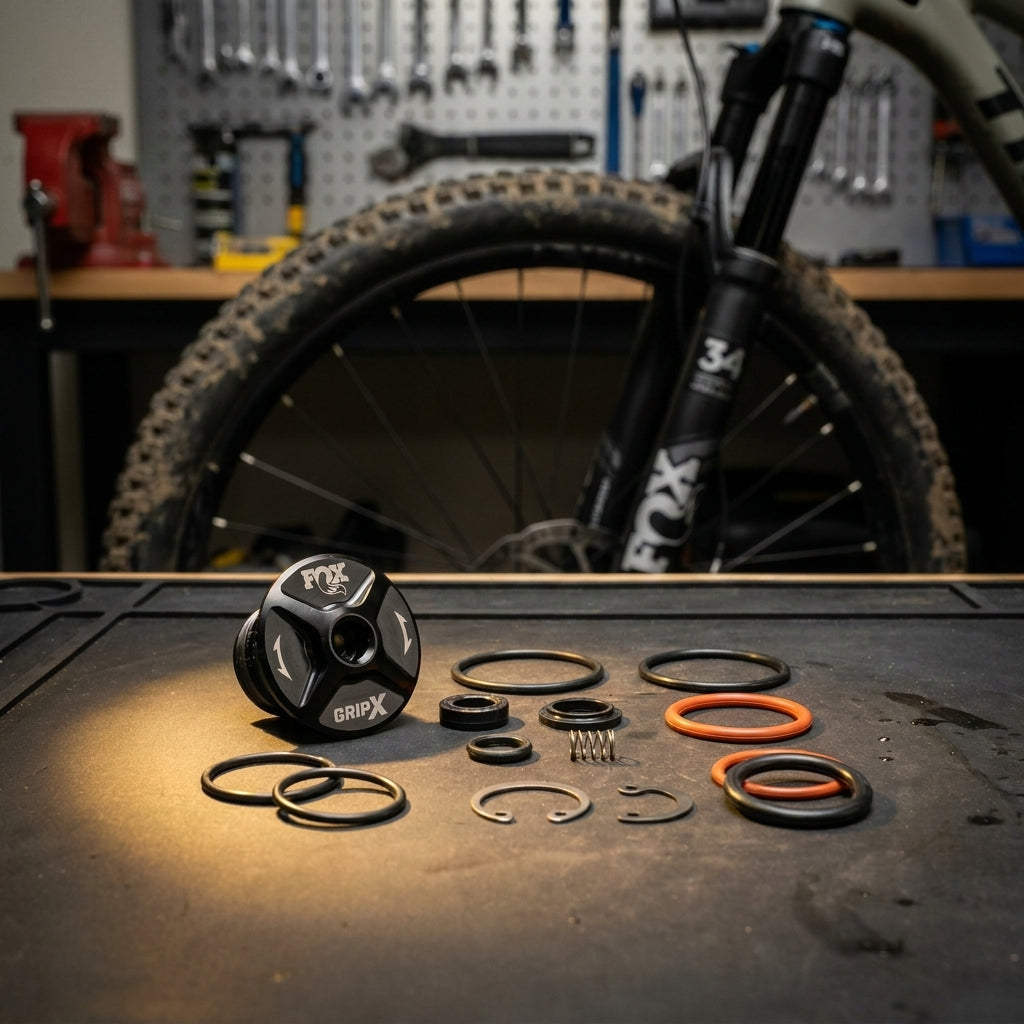 FOX Service Set 34 GRIP X Topcap Remote für FOX 34 Federgabel Wartung. Originalteile sichern Fahrrad Performance.