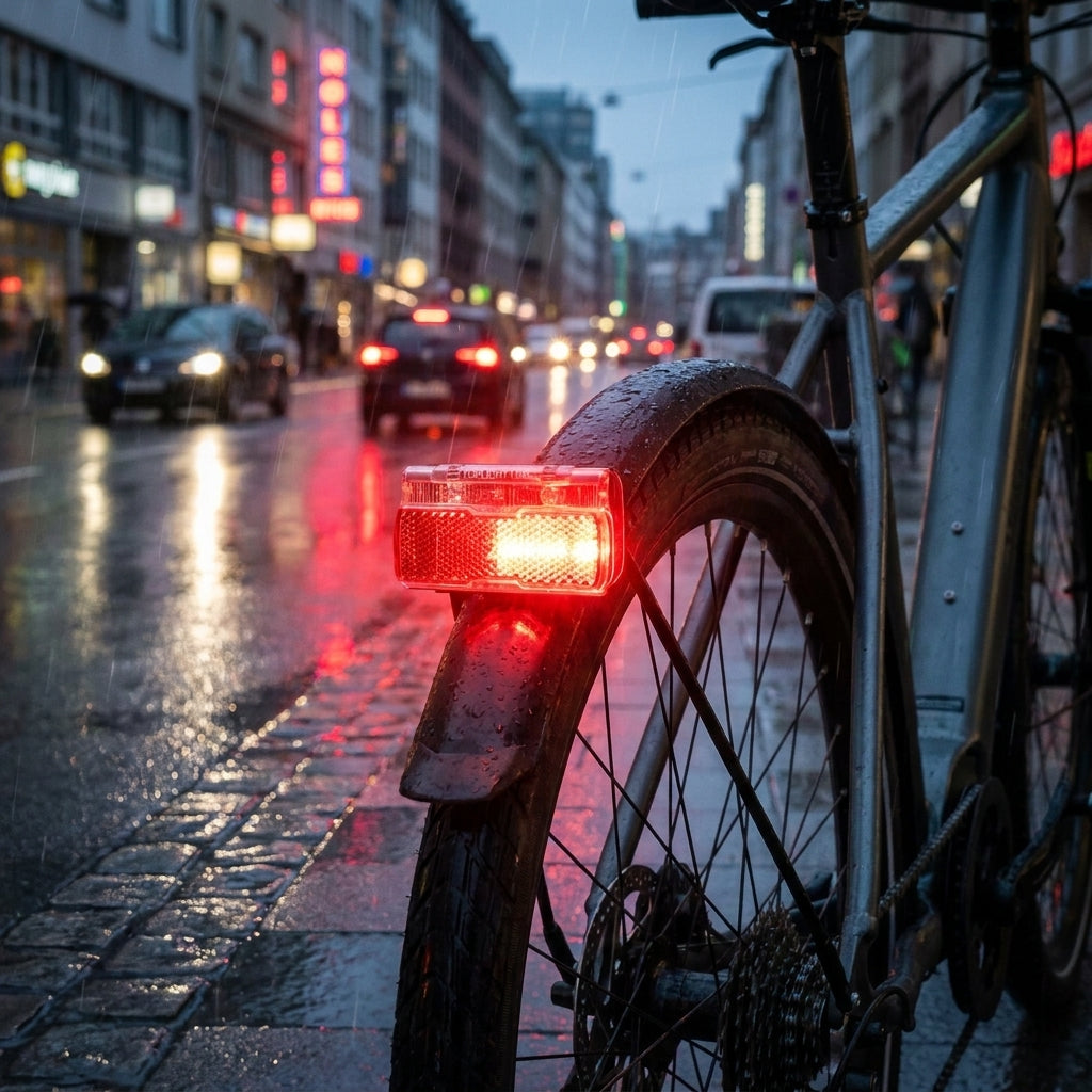 Busch+Müller Toplight Line LED Bremslicht und Rücklicht mit StVZO-Zulassung am Fahrrad.