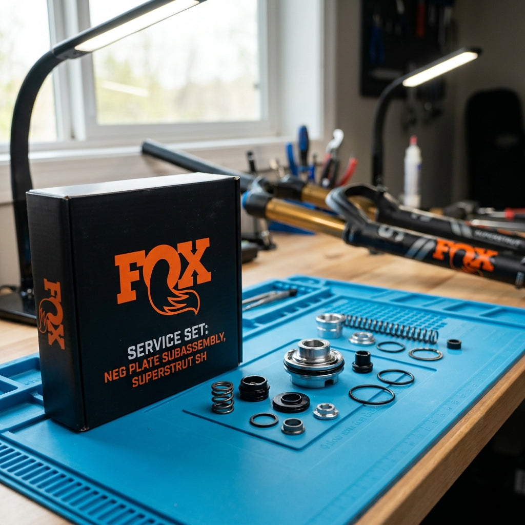 FOX Service Set: Neg Plate Subassembly, SuperStrut SH für präzise Federgabel-Wartung. Originalteile für optimale Performance.