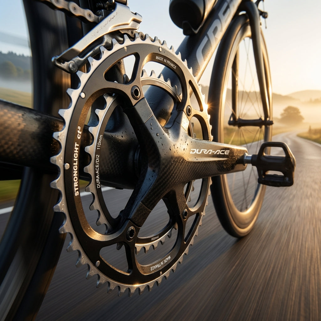 Stronglight Dura-Ace/DI2 FC-R9100 Kettenblatt. Präzises 11-fach Rennrad-Kettenblatt aus Alu 7075-T6 für höchste Leistung.