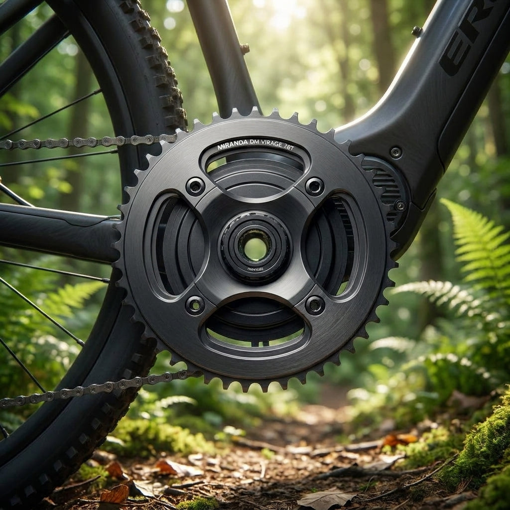 Miranda Kettenblatt DM Virage 38Z für Yamaha PW-ST/TE E-Bikes. Inkl. Kettenschutzring. Robust, präzise, zuverlässig.