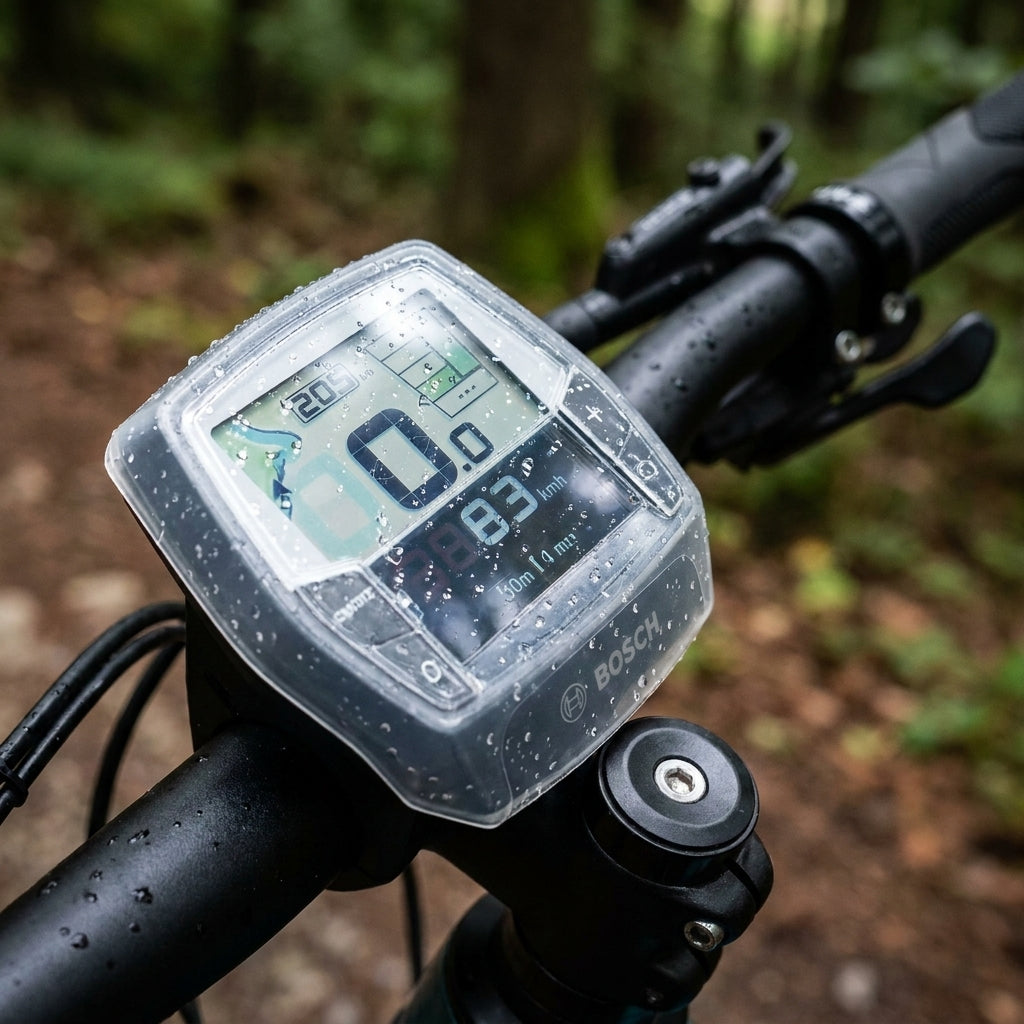 MH-Cover Schutzhülle für BOSCH Intuvia 2.Generation Display am Fahrradlenker, transparenter Wasserschutz.