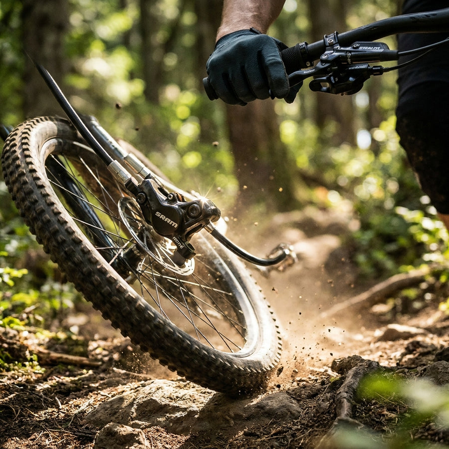 SRAM Motive Bronze 4-Kolben-Scheibenbremse vorne für XC & Trail Bikes. Leistungsstarke, präzise Fahrradbremse mit Stealth Design.
