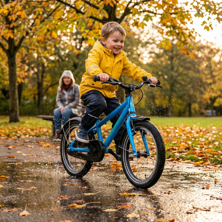 Hebie Taipan 0756E Steckbleche für 16-Zoll-Kinderfahrräder. Robuster Spritzschutz für saubere Fahrten bei jedem Wetter.