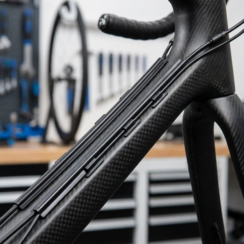 SHIMANO KABELABDECKUNG RAHMEN SCHWARZ für Di2 Kabel auf Carbon Fahrradrahmen